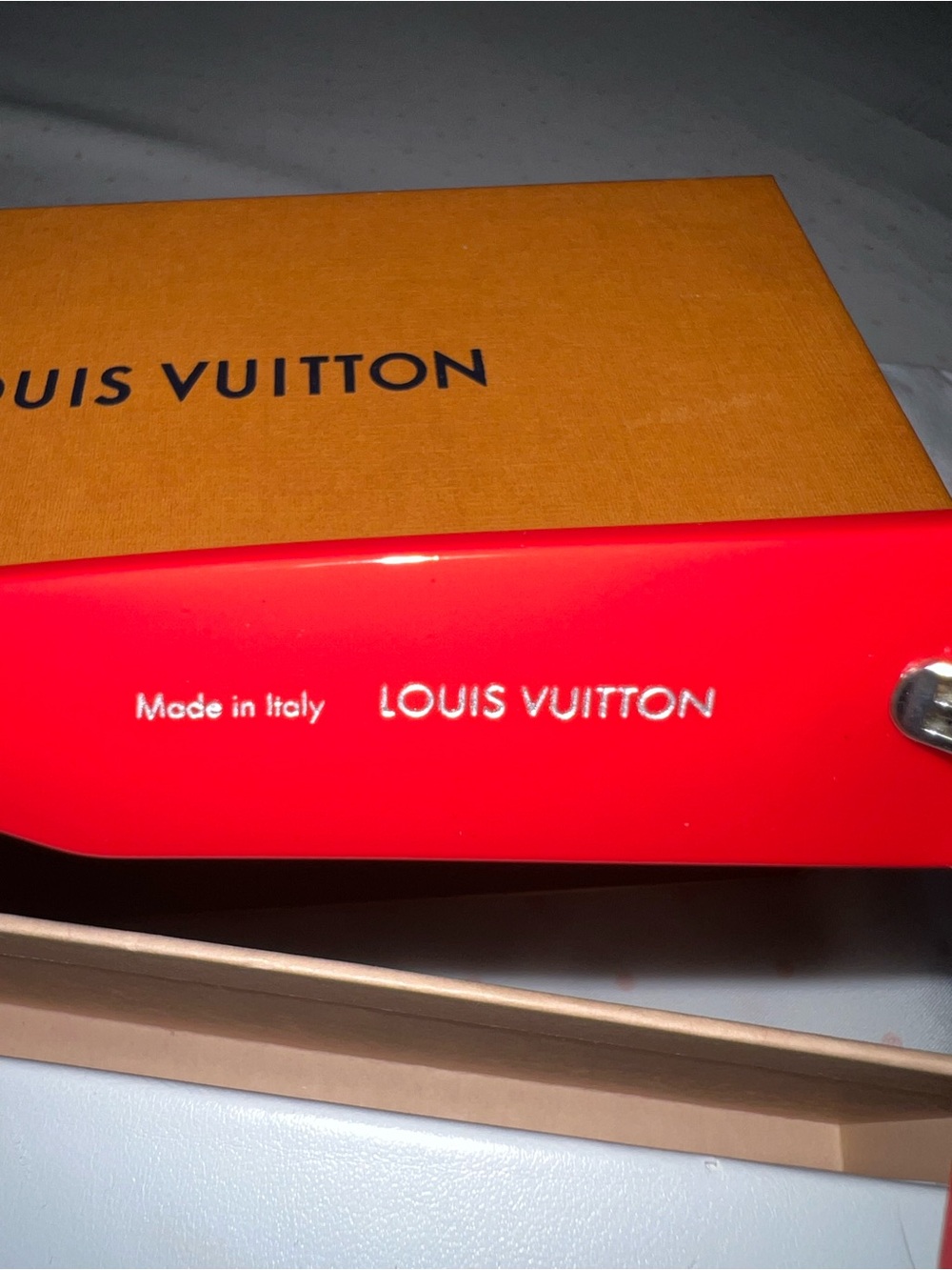 Louis Vuitton Acetate Swarovski Crystal Cyclone Sunglasses Z1578W Red - Picture 5 of 7